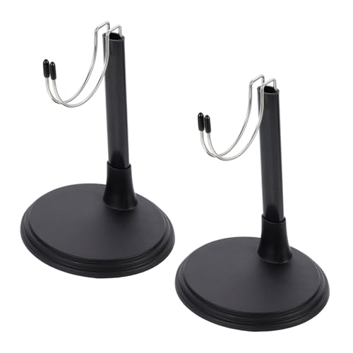 Gatuida 2 Sätze Puppenständer Schwarz Stabile Doll Holder Display Ständer für Puppen Kratzfreie Oberfläche Vielseitig Einsetzbar für Puppenhaus Sammlerstücke von Gatuida