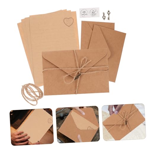 Gatuida 2 Sätze Retro Briefpapier Set mit Umschlägen Vintage Schreibpapier für Briefe Notizen Geschenkpapier für Reisen Persönliche Korrespondenz und Kreative Gestaltung Gatuida 2 Sätze Retro Briefpapier Set mit Umschlägen Vintage Schreibpapier für Briefe Notizen Geschenkpapier für Reisen Persönliche Korrespondenz und Kreative Gestaltung von Gatuida