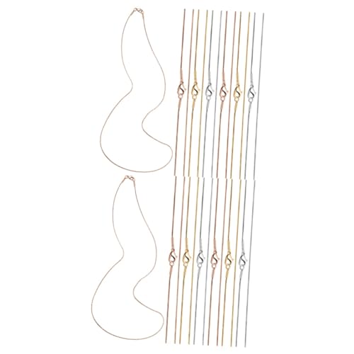 Gatuida 2 Sätze Snake Chains Mit Karabinerhaken Diy Für Schmuckherstellung Kompatibel Mit Anhängern Und Charms Für Designs 12 Stücke * 2 von Gatuida