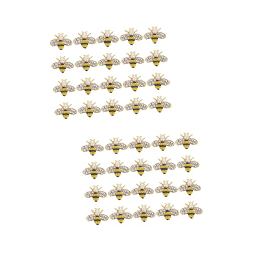 Gatuida 2 Sätze Teiliges Bienen Nagelschmuck Alloy Nail Art Charms Für Kreative Diy Maniküre Und Nageldekoration Für Persönliche Designs Und 20 Stück * 2 von Gatuida