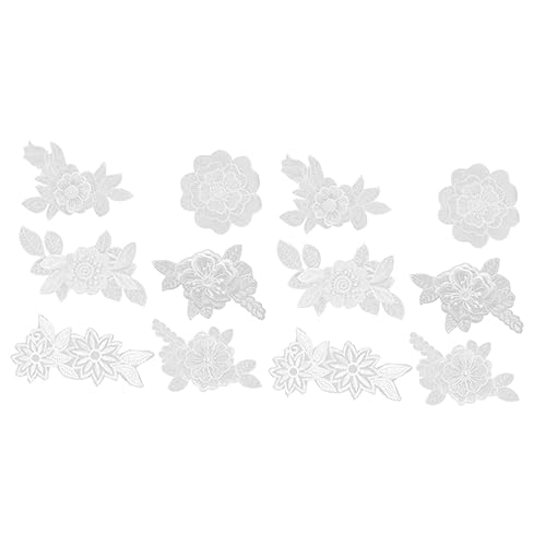 Gatuida 2 Sätze Weiße Spitze Applikationen Stickerei Aufnäher Für Diy Kleidung Bastelprojekte Hochwertige Nähornamente Für Designs 6 Stück * 2 Gatuida 2 Sätze Weiße Spitze Applikationen Stickerei Aufnäher Für Diy Kleidung Bastelprojekte Hochwertige Nähornamente Für Designs 6 Stück * 2 von Gatuida