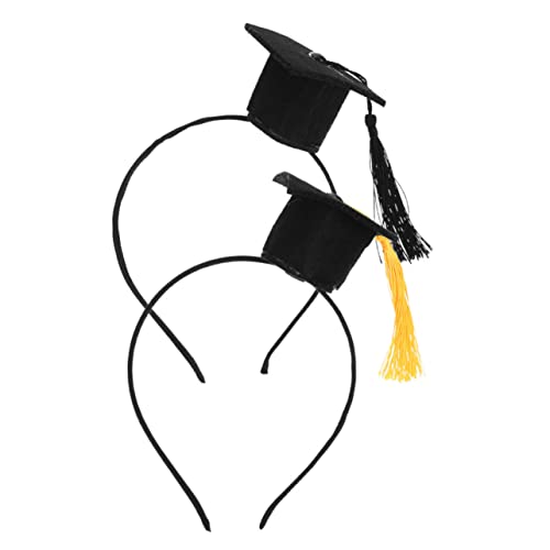Gatuida 2 Stück Abschlussfeier Stirnband mit Doktorhut und Fransen Haarband für Graduierung Fotorequisiten Festliche Dekoration für Studenten und Absolventen Gatuida 2 Stück Abschlussfeier Stirnband mit Doktorhut und Fransen Haarband für Graduierung Fotorequisiten Festliche Dekoration für Studenten und Absolventen von Gatuida