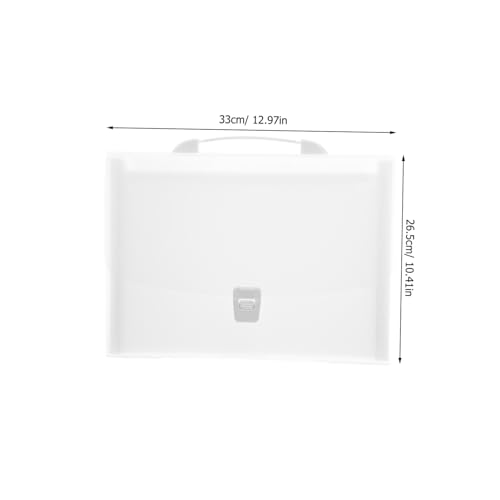 Gatuida 2 Stück Accordion File Folder mit Fächern Aktenordner mit Stabilem Griff Erweiterbarer Dokumentenorganizer für Lehrer Büro Schule Beschriftbare Register Transparent von Gatuida
