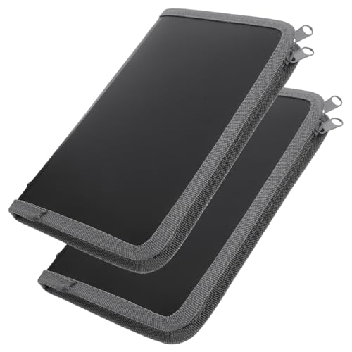 Gatuida 2 Stück Accordion Folder Multifunktionale Dokumentenmappe Erweiterbare Dateiablage Beleg Organizer für Tickets Karten und Papiere mit Transparenten Fächern von Gatuida