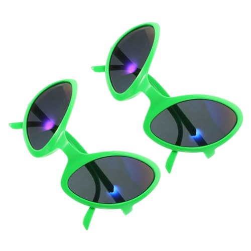 Gatuida 2 Stück Alien Glasses Party Übertriebene Alien- Für Frauen Cosplay Alien-kostüm Sonnenbrillen-gastgeschenke Brillenzubehör Lustige Cool Stk von Gatuida