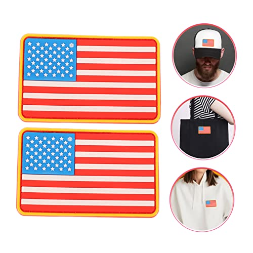 Gatuida 2 Stück American Flag Patch PVC Tropfen Kleber Aufnäher mit Dekorativ und Praktisch für Kleidung Rucksack Jeans Taschen zum Reparieren und Verzieren Gatuida 2 Stück American Flag Patch PVC Tropfen Kleber Aufnäher mit Dekorativ und Praktisch für Kleidung Rucksack Jeans Taschen zum Reparieren und Verzieren von Gatuida