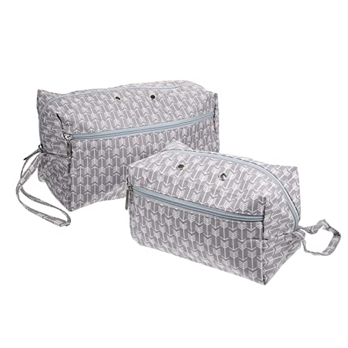Gatuida 2 Stück Aufbewahrungstaschen Oxford Tragbare Organizer für Häkel und Strickzubehör Praktische Garnhalter für Zuhause und Unterwegs von Gatuida