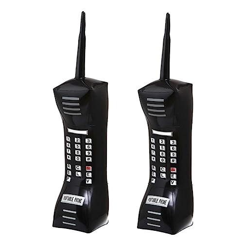 Gatuida 2 Stück Aufblasbare PVC Simulation Mobiltelefon Requisiten Teiliges Leichtes Tragbares Telefon Partydekoration und Bühnenrequisiten Schwarz Gatuida 2 Stück Aufblasbare PVC Simulation Mobiltelefon Requisiten Teiliges Leichtes Tragbares Telefon Partydekoration und Bühnenrequisiten Schwarz von Gatuida
