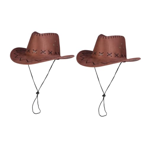 Gatuida 2 Stück Cowboyhut Partyhut Westernhut Westernstil Hut Party Cowboyhut Für Kinder Mit Verstellbarem Riemen Gatuida 2 Stück Cowboyhut Partyhut Westernhut Westernstil Hut Party Cowboyhut Für Kinder Mit Verstellbarem Riemen von Gatuida