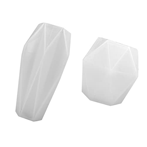 Gatuida 2 Stück DIY Silikon Kerzenformen Set Vielseitige Form für Aromatische Kerzen Geeignet für Anfänger Flexiblem Silikon Einfache Handhabung für Handwerksliebhaber von Gatuida