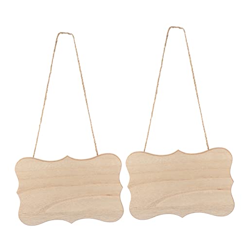 Gatuida 2 Stück Dekoratives Hängeetikett Aus Holz Rustikale Wanddekoration Groß Unfertiges Leeres Zeichen Vintage - Wiederverwendbares Schild Zum Aufhängen Wohnkultur Hochzeit Hölzern Gatuida 2 Stück Dekoratives Hängeetikett Aus Holz Rustikale Wanddekoration Groß Unfertiges Leeres Zeichen Vintage - Wiederverwendbares Schild Zum Aufhängen Wohnkultur Hochzeit Hölzern von Gatuida