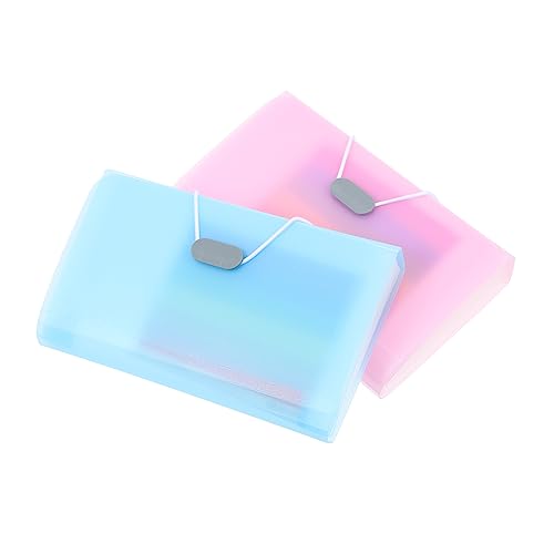 Gatuida 2 Stück Fächermappe Windmühlen Datei Organizer für Belege Tickets und Dokumente Tragbar Blau für Büro und Zuhause von Gatuida