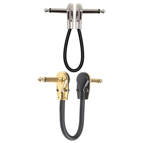 Gatuida 2 Stück Gitarren Pedal Patchkabel Flach Metallischer Stecker Raumsparend Hohe Signalqualität für Gitarre Effektgerät Verbindung Gatuida 2 Stück Gitarren Pedal Patchkabel Flach Metallischer Stecker Raumsparend Hohe Signalqualität für Gitarre Effektgerät Verbindung von Gatuida