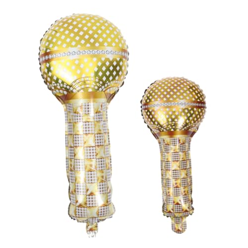 Gatuida 2 Stück Goldene Mikrofon Folienballons Teiliges Stilvolle Geburtstags und Ktv Party Dekoration Geeignet für Innen und Außenbereich Auffällige Luftballons für Festliche Atmosphäre Gatuida 2 Stück Goldene Mikrofon Folienballons Teiliges Stilvolle Geburtstags und Ktv Party Dekoration Geeignet für Innen und Außenbereich Auffällige Luftballons für Festliche Atmosphäre von Gatuida