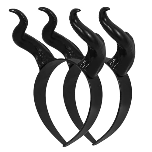 Gatuida 2 Stück Halloween Teufelshorn Haarreif Kreatives Kopfschmuck für Kostümpartys Bequeme Haaraccessoires für Halloween und Karneval für Rollenspiele und Fotoshootings von Gatuida