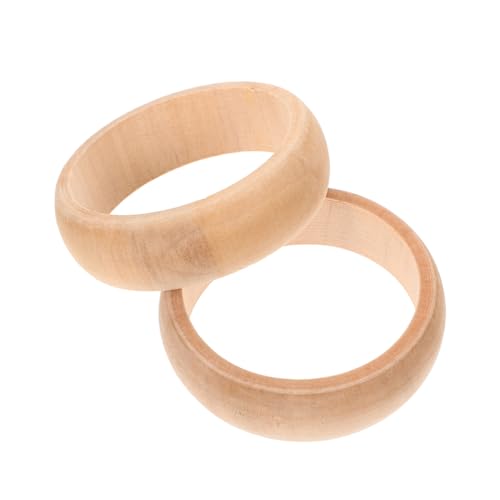 Gatuida 2 Stück Holzarmbänder DIY Bastelset zum Selbstbemalen Runde Naturbelassene Holzringe für Freundschaftsarmbänder Mädchen Bastelideen Holzhandwerk Leicht Tragbar Gatuida 2 Stück Holzarmbänder DIY Bastelset zum Selbstbemalen Runde Naturbelassene Holzringe für Freundschaftsarmbänder Mädchen Bastelideen Holzhandwerk Leicht Tragbar von Gatuida