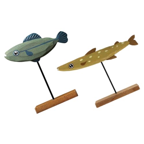 Gatuida 2 Stück Holzfigur Handgefertigte Kleine Fische Gelb und Nautische Tischdekoration Wohnzimmer Kinderzimmer Holzskulptur Ornament Gatuida 2 Stück Holzfigur Handgefertigte Kleine Fische Gelb und Nautische Tischdekoration Wohnzimmer Kinderzimmer Holzskulptur Ornament von Gatuida