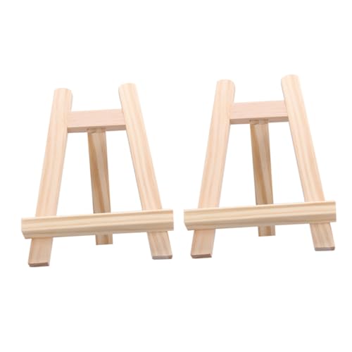 Gatuida 2 Stück Holzstaffelei Mini Verstellbar Dreieckiger Tischständer Kindertisch Kalender Präsentationshalter für Künstler und Bastler Gatuida 2 Stück Holzstaffelei Mini Verstellbar Dreieckiger Tischständer Kindertisch Kalender Präsentationshalter für Künstler und Bastler von Gatuida