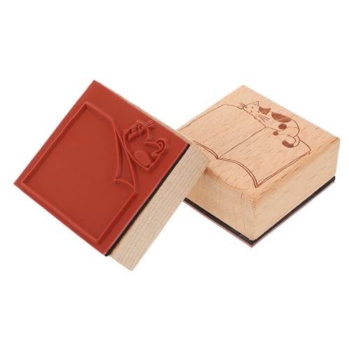 Gatuida 2 Stück Holzstempel Teilig Vintage Stil Handgefertigte Muster für Planer und Notizbücher Niedliche Katzenrand Designs für DIY Scrapbooking und Kreative Bastelprojekte Gatuida 2 Stück Holzstempel Teilig Vintage Stil Handgefertigte Muster für Planer und Notizbücher Niedliche Katzenrand Designs für DIY Scrapbooking und Kreative Bastelprojekte von Gatuida