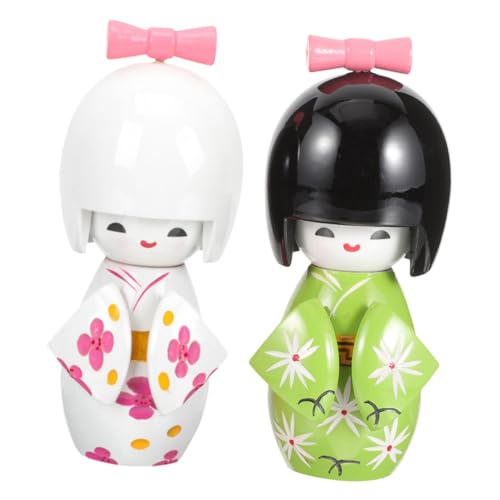Gatuida 2 Stück Japanische Kimono Holzpuppe Japanischer Stil Dekoration Handgefertigte Holzfigur Lebendige Farben Traditionelle Kunsthandwerk für Restaurant Wohnzimmer Büro und Neujahrs Gatuida 2 Stück Japanische Kimono Holzpuppe Japanischer Stil Dekoration Handgefertigte Holzfigur Lebendige Farben Traditionelle Kunsthandwerk für Restaurant Wohnzimmer Büro und Neujahrs von Gatuida