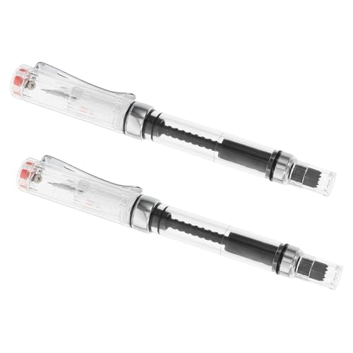 Gatuida 2 Stück Kalligraphie füllfederhalter Transparent Gebogene Feder Tintenabsorber Tintenfüllend Ergonomisch Komfortabel für Schule Büro Gatuida 2 Stück Kalligraphie füllfederhalter Transparent Gebogene Feder Tintenabsorber Tintenfüllend Ergonomisch Komfortabel für Schule Büro von Gatuida