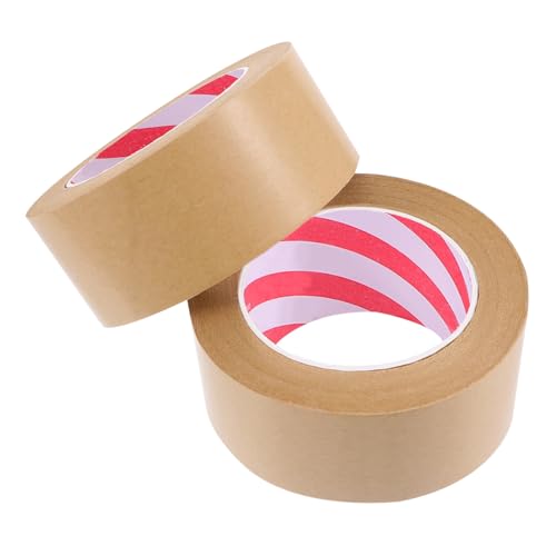 Gatuida 2 Stück Kraftpapier Klebeband Hochviskoses Selbstklebendes Verpackungsband für DIY und von Gatuida