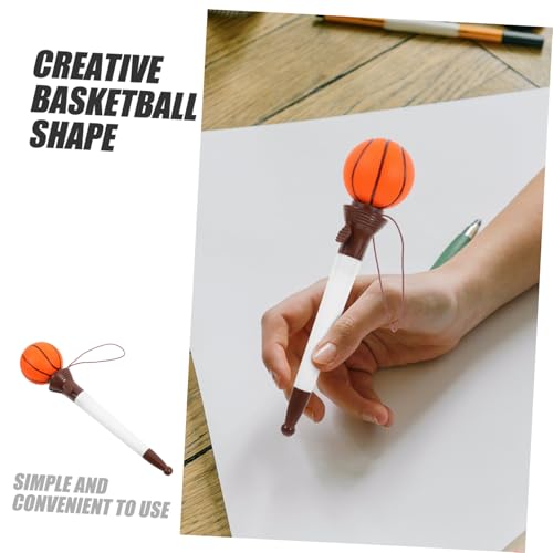 Gatuida 2 Stück Kreative Basketball Kugelschreiber Multifunktionale Praktische Schreibstifte für Schüler Wiederverwendbares Kunststoffmaterial für Schule und Alltag Gatuida 2 Stück Kreative Basketball Kugelschreiber Multifunktionale Praktische Schreibstifte für Schüler Wiederverwendbares Kunststoffmaterial für Schule und Alltag von Gatuida