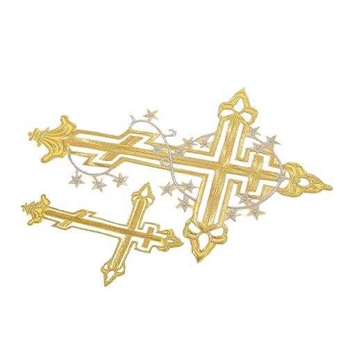Gatuida 2 Stück Kreuz Patch Kleidungsflicken Jacke Bestickte Patches Verzierungen Aufnäher Stickerei Applikation Dekoration Kleidungszubehör Dekorative Mantelflicken Gatuida 2 Stück Kreuz Patch Kleidungsflicken Jacke Bestickte Patches Verzierungen Aufnäher Stickerei Applikation Dekoration Kleidungszubehör Dekorative Mantelflicken von Gatuida