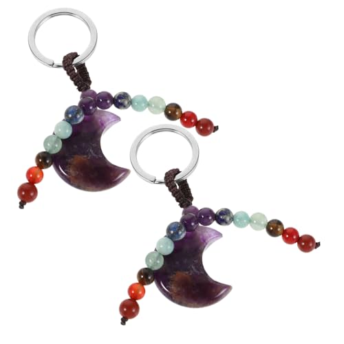 Gatuida 2 Stück Kristall Mond Schlüsselanhänger mit Funkelnden Mondförmiger Taschenanhänger und Charmanter Schmuck Vielseitiges Accessoire für Frauen zu Geburtstag und Hochzeit von Gatuida
