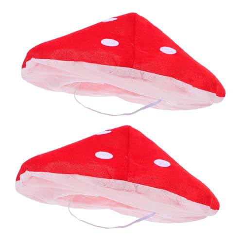 Gatuida 2 Stück Lustige Rote Pilz Hüte Cartoon Mushroom Hat für Fasching Kostüm Party Fotorequisite Bühnenauftritte Gatuida 2 Stück Lustige Rote Pilz Hüte Cartoon Mushroom Hat für Fasching Kostüm Party Fotorequisite Bühnenauftritte von Gatuida
