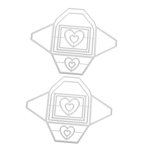 Gatuida 2 Stück Metall Stanzformen Herz Umschlag Hintergrundrahmen Präzisionsschnitt für DIY Karten Scrapbooking Album Basteln Vielseitig und Einfach zu Verwenden Gatuida 2 Stück Metall Stanzformen Herz Umschlag Hintergrundrahmen Präzisionsschnitt für DIY Karten Scrapbooking Album Basteln Vielseitig und Einfach zu Verwenden von Gatuida