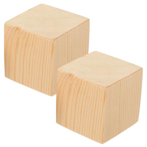 Gatuida 2 Stück Möbelerhöhungen Holz Möbelbeine Verlängerung Robuste Holzklötze für Sofa Tisch Stuhl Bett Erhöhung zur Stauraumoptimierung und Schwerer Belastung von Gatuida