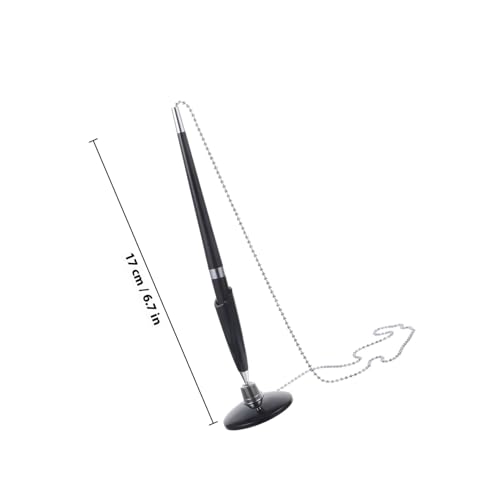 Gatuida 2 Stück Multifunktionale Schwarze Kugelschreiber mit Kette Pp material Schnelltrocknende Tinte Fester Schreibtisch stift für Büro Hotel Bank für Unterschriften und Schreibarbeiten Gatuida 2 Stück Multifunktionale Schwarze Kugelschreiber mit Kette Pp material Schnelltrocknende Tinte Fester Schreibtisch stift für Büro Hotel Bank für Unterschriften und Schreibarbeiten von Gatuida