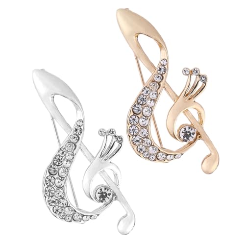 Gatuida Elegante Brosche Mit Musiknoten Für Damen Strass-anzug-brosche Modische Brosche Trendiger Musikschmuck Gatuida Elegante Brosche Mit Musiknoten Für Damen Strass-anzug-brosche Modische Brosche Trendiger Musikschmuck von Gatuida