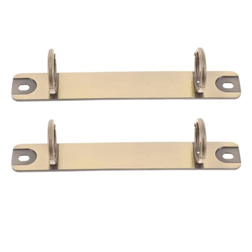 Gatuida 2 Stück Notebook Bindemechanik Ringe Binder Spines für Lose und Notizbücher Universelles Metall Bindesystem Antikbronze von Gatuida