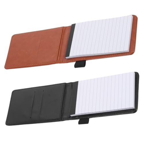 Gatuida 2 Stück Notizbuch Mini Leder Notizblock für Notizen Tagebuch Planung Büro und Tragbar in Schwarz für Kreative Ideen und Erinnerungen Gatuida 2 Stück Notizbuch Mini Leder Notizblock für Notizen Tagebuch Planung Büro und Tragbar in Schwarz für Kreative Ideen und Erinnerungen von Gatuida