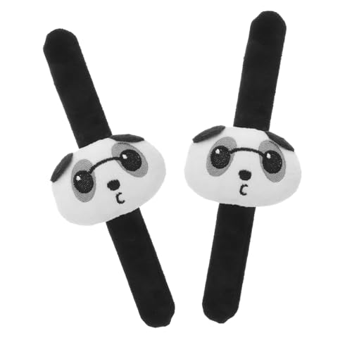 Gatuida 2 Stück Panda Slap Armband Plüschstoff Weiches Slap Wristband für Jungen und Mädchen Partygeschenk Sicher und Hautfreundlich von Gatuida