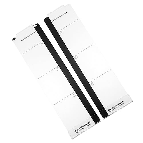 Gatuida 2 Stück Praktische Notiztafeln Transparente Memo Boards als Telefonhalter für Büro und Zuhause Selbstklebend für Computer Monitore und Nachrichtenerinnerungen von Gatuida