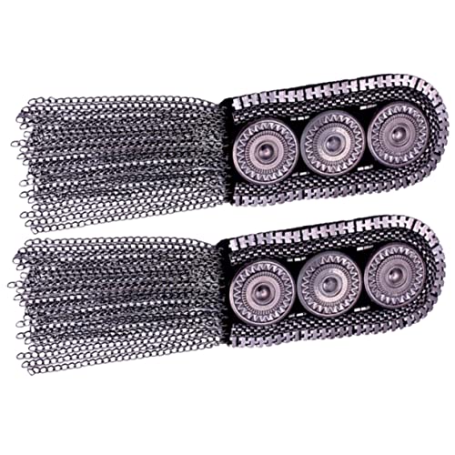 Gatuida 2 Stück Quasten Schulterepauletten mit Ketten Design für Kostüm und Uniform Accessoires und Auffällige Verzierungen für Ihr Outfit für Auftritte oder Täglichen Gebrauch Gatuida 2 Stück Quasten Schulterepauletten mit Ketten Design für Kostüm und Uniform Accessoires und Auffällige Verzierungen für Ihr Outfit für Auftritte oder Täglichen Gebrauch von Gatuida
