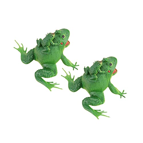 Gatuida 2 Stück Realistische Frosch Modelle Grünes Garten Ornament für Dekoration für für Freunde von Gatuida