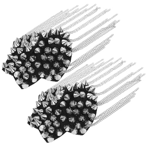 Gatuida 2 Stück Retro Epauletten Brosche mit Quasten und Ketten Nickelfrei Korrosionsbeständig Modische Schulterklappen für Herren Kostümanzug und Party Stilvolle Punk Accessoires Gatuida 2 Stück Retro Epauletten Brosche mit Quasten und Ketten Nickelfrei Korrosionsbeständig Modische Schulterklappen für Herren Kostümanzug und Party Stilvolle Punk Accessoires von Gatuida