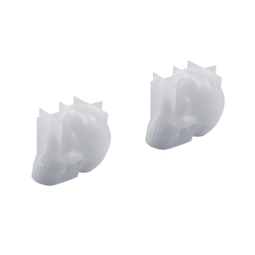 Gatuida 2 Stück Schädel Form Silikonform für Diy Kerzenherstellung Halloween Dekoration Schädel Gießform nicht Klebende Epoxidharzform für Kreative Handwerksprojekte von Gatuida