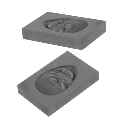 Gatuida 2 Stück Schädel Gussformen Hochdichtes Graphit Gießform Metallgießen Gold Silber Kupfer Schmelzwerkzeug Schmuckherstellung Langlebig Hitzebeständig Gatuida 2 Stück Schädel Gussformen Hochdichtes Graphit Gießform Metallgießen Gold Silber Kupfer Schmelzwerkzeug Schmuckherstellung Langlebig Hitzebeständig von Gatuida