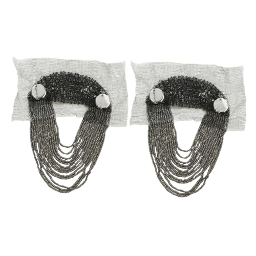 Gatuida 2 Stück Schulter-epauletten mit Quasten und Perlenkette Modische Metall-schulterabzeichen für Damen und Herren Dekorative Retro-schulterverzierung für Anzüge Kostüme und Kleider Gatuida 2 Stück Schulter-epauletten mit Quasten und Perlenkette Modische Metall-schulterabzeichen für Damen und Herren Dekorative Retro-schulterverzierung für Anzüge Kostüme und Kleider von Gatuida