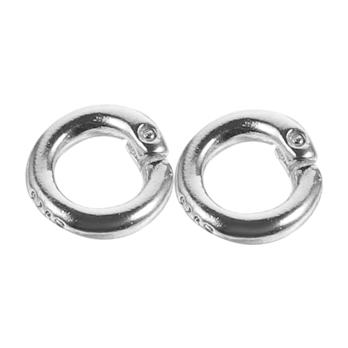 Gatuida 2 Stück Silber Jump Rings Offene Ringe für DIY Schmuckherstellung Verbindungselemente für Armbänder und Schlüsselanhänger von Gatuida