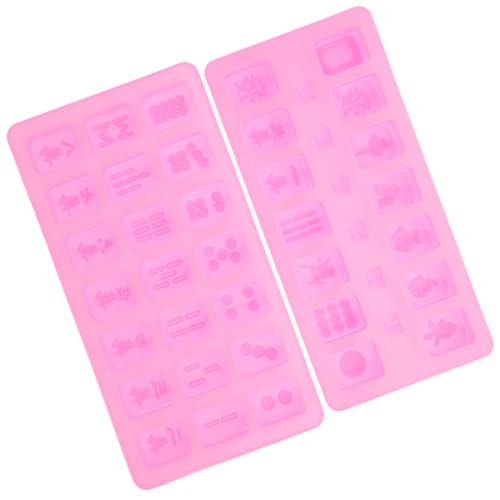 Gatuida 2 Stück Silikon Mahjong und Würfel Gießformen Epoxidharz Formen für DIY Projekte Vielseitige Silikon DIY Moulds für Kreative Bastelarbeiten Zufällige Farben Zufällige Farbe von Gatuida