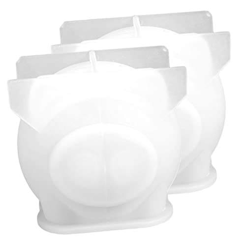Gatuida 2 Stück Silikonformen für Epoxidharz Schwein Figur Gießform für DIY Deko Flexible Silikon Gießform für Handgefertigte für Bastelprojekte von Gatuida