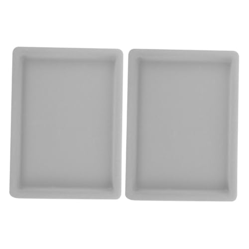 Gatuida 2 Stück Stapelbare Schmuck Organizer Tabletts Transparentem Deckel Schmuckablage für Halsketten Armbänder Ohrringe und Ringe Platzsparend für Schminktisch von Gatuida