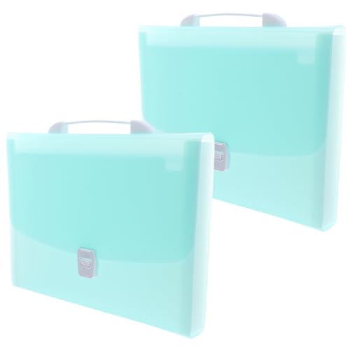 Gatuida 2 Stück Teiliges Accordion File Organizer mit Dehnbaren Fächern Strapazierfähigem Griff und Vorbeschrifteten Tabs für Flexible Dokumentenaufbewahrung für Büro Schule und von Gatuida
