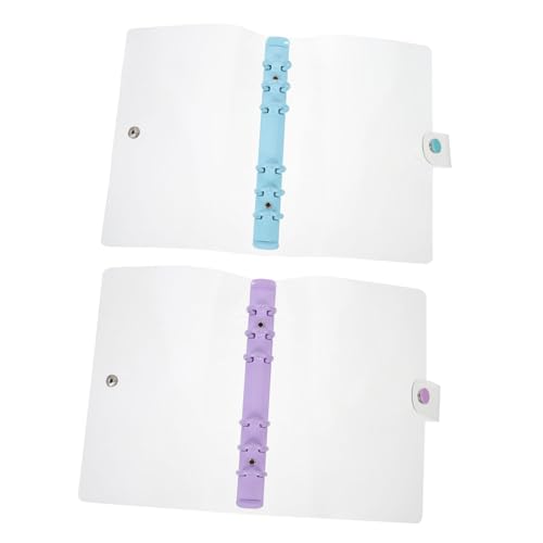 Gatuida 2 Stück Teiliges Binder Cover Transparent Glitter Notebook Shell in und Himmelblau Abnehmbare Schmutzresistente Hüllen für Büro und Schulbedarf Gatuida 2 Stück Teiliges Binder Cover Transparent Glitter Notebook Shell in und Himmelblau Abnehmbare Schmutzresistente Hüllen für Büro und Schulbedarf von Gatuida